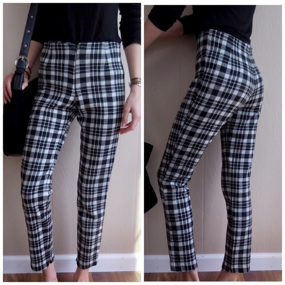 plaid 90s pants